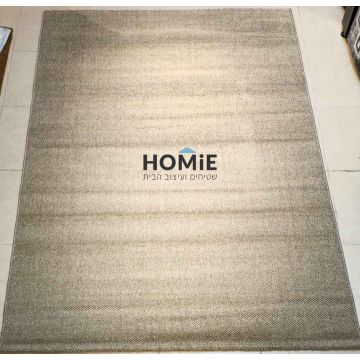 שטיח כפרי מודרני חלק לולאות בז' בהיר דגם שוודיה 08. השטיח יתאים לסלון ושאר הבית.