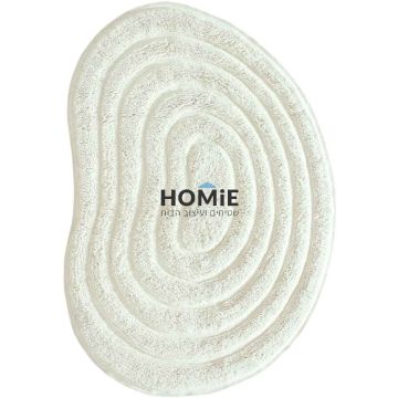 שטיח כותנה בוהו כפרי מודרני גיאומטרי אסימטרי דגם דיאני. השטיח היוקרתי עשוי 100% כותנה.