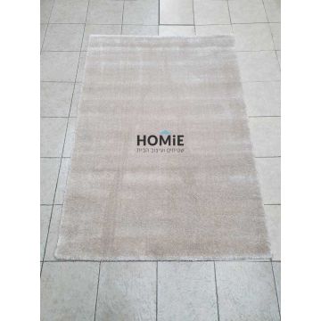 שטיח חלק מודרני עבה צבע קרם דגם מייקל 02. השטיח המפואר והיוקרתי מיוצר ברמות הגימור הגבוהות בעולם. 