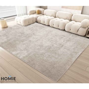 שטיח פיטר 01 שמנת בעיצוב מודרני, נראה במלואו, מתאים לסלון ולחללי הבית.
