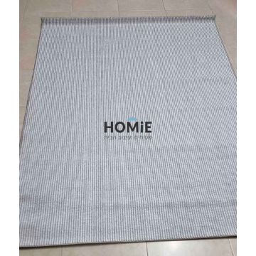 שטיח כפרי מודרני לולאות לבן אפור דגם שוודיה 13. השטיח יתאים לסלון ושאר חלל הבית.