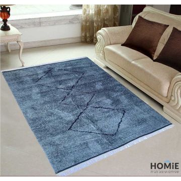 שטיח ברבר מרוקאי צמר עבודת יד דגם מונטה קרלו 02 בצבע אפור שחור. השטיח הגיאומטרי מודרני בסגנון בוהו שיק כפרי מתאים לסלון, חדר שינה, חדר ילדים ותינוקות, אמבטיה, מסדרון, חדר משפחה ואורחים, פינת אוכל, מטבח, חדר עבודה ומשרד. 