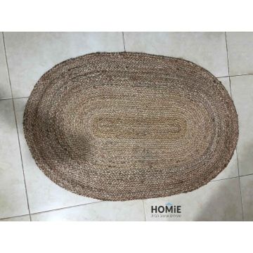 שטיח חבל טבעי (יוטה) אובלי מודרני יוקרתי עבודת יד דגם טסמניה 1308. השטיח מתאים לסלון, לחדר שינה, לחדר ילדים, למסדרון, לאמבטיה, למטבח, לפינת אוכל, לחדר עבודה, לגינה, לגן ילדים, לבית ספר ולמשרד. 