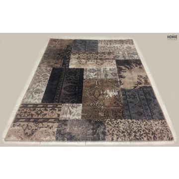 שטיח טלאים וינטג' חום בז' דגם דונטלו 39/76