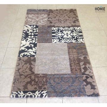 שטיח טלאים וינטג' חום בז' דגם דונטלו 86/80