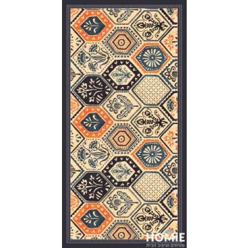 שטיח פי וי סי PVC (לינולאום) למטבח רטרו צבעוני דגם מנאלי 06.