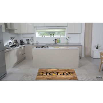 שטיח פי וי סי (PVC) חום דקורטיבי דגם הום