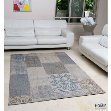 שטיח חבל טלאים כחול חום דגם וויסטלר 72/53