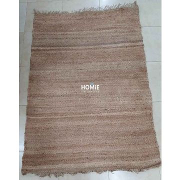 שטיח חבל (יוטה) טבעי עבודת יד פרנזים מוזהב מודרני יוקרתי דגם פאלאוואן 1852 לסלון, לחדר שינה, לחדר ילדים, למסדרון, לאמבטיה, למטבח, לפינת אוכל, לחדר עבודה, לגינה, לגן ילדים, לבית ספר ולמשרד. 