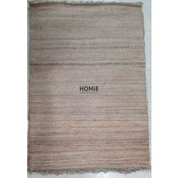 שטיח חבל (יוטה) טבעי עבודת יד פרנזים מוזהב כסוף מודרני יוקרתי דגם פאלאוואן 1854 לסלון, לחדר שינה, לחדר ילדים, למסדרון, לאמבטיה, למטבח, לפינת אוכל, לחדר עבודה, לגינה, לגן ילדים, לבית ספר ולמשרד.