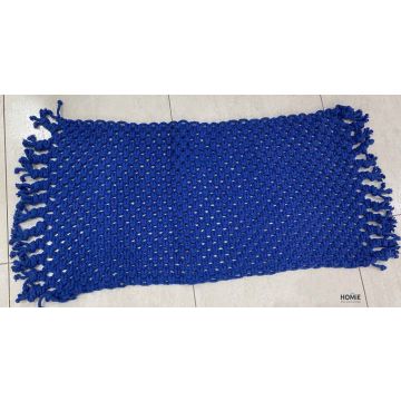 שטיח חבל קילים עבודת יד מודרני יוקרתי לסלון, לחדר שינה, לחדר ילדים, לאמבטיה, למסדרון, לפינת אוכל, למטבח, לגינה ולמשרד דגם סלבדור 08 בצבע כחול. 