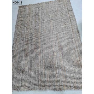 שטיח יוטה טבעי עבה דגם פלאיה דל כרמן בעבודת יד, שטיח חבל כפרי יוקרתי לסלון או חדר שינה