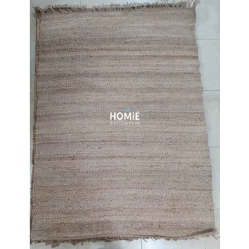 שטיח חבל (יוטה) טבעי עבודת יד פרנזים כסוף מודרני יוקרתי דגם פאלאוואן 1853 לסלון, לחדר שינה, לחדר ילדים, למסדרון, לאמבטיה, למטבח, לפינת אוכל, לחדר עבודה, לגינה, לגן ילדים, לבית ספר ולמשרד. 