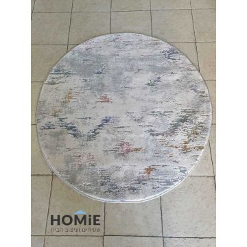 שטיח עגול גיאומטרי אבסטרקטי מודרני מעויינים דגם סיציליה 715. השטיח היוקרתי עשוי היטסט-ויסקוזה ויתאים לסלון, חדר שינה, חדר ילדים ותינוקות, מסדרון, פינת אוכל, חדר עבודה, משרד, אולם אירועים ועוד. 
