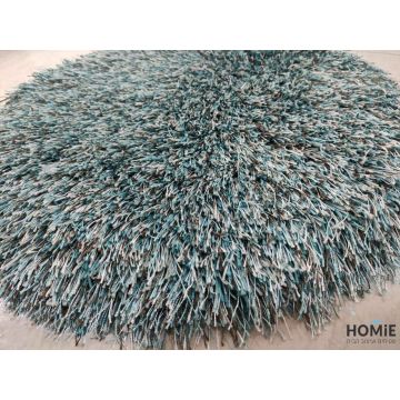 שטיח שאגי משי עבה ויוקרתי לסלון, לחדר שינה, לחדר ילדים, למטבח ושאר חלל הבית בצבע כחול מרין. השטיח עמיד, צפוף ובעל מגע מאוד מפנק (כמו משי)