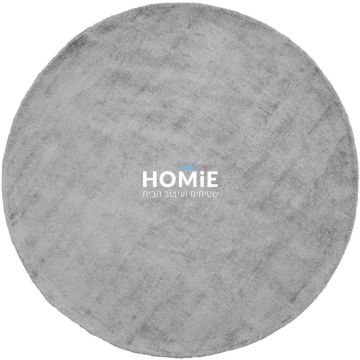 שטיח עגול ויסקוזה עבה חלק מודרני מנטה דגם מורנה 08. השטיח הכפרי היוקרתי יתאים לסלון ושאר הבית.