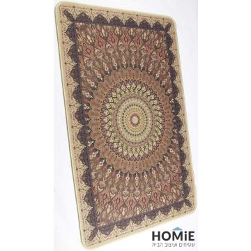 שטיח גומי למטבח דגם קוויבק 41 – מנדלה צבעונית, נראית במלואה בזווית מהצד