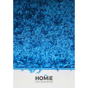 שטיח שאגי כחול דגם ריינבואו