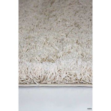 שטיח שאגי שמנת מודרני איכותי לסלון, לחדר שינה, לחדרי ילדים, למטבח ושאר חלל הבית דגם ריינבואו S001. 