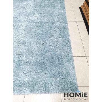 שטיח שאגי מנטה בהיר דגם ריינבואו 06. השטיח המודרני היוקרתי יתאים לסלון, חדר ילדים ושאר הבית.