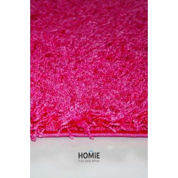 שטיח שאגי ורוד פוקסיה דגם ריינבואו