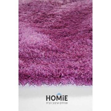 שטיח פרווה משי איכותי ומפנק בטירוף בצבע סגול לסלון, לחדר שינה, למטבח ושאר חלל הבית. 