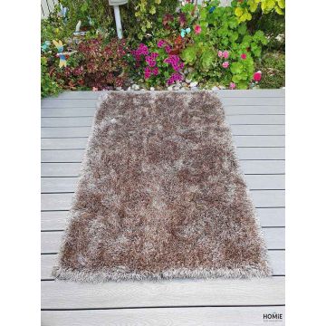 שטיח שאגי משי מודרני עבה ויוקרתי דגם נרניה בצבע מולטי בז' לסלון, לחדר שינה, לחדר ילדים, לאמבטיה, למסדרון, למטבח, לפינת אוכל, לחדר עבודה, ולמשרד. 