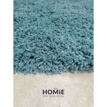 שטיח שאגי טורקיז מודרני יוקרתי דגם ריינבואו לסלון, לחדר שינה, לחדר ילדים, לפינת משחקים, למסדרון, לאמבטיה, למטבח, לפינת אוכל, לחדר עבודה, למשרד, לגן ילדים ולבית הספר. 