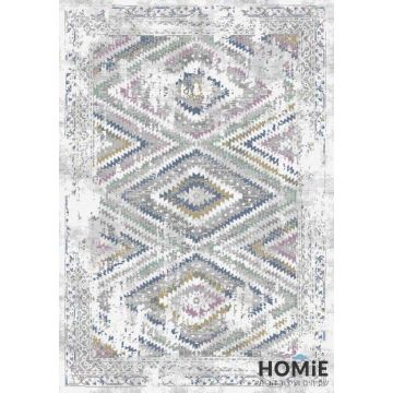 שטיח וינטג' גיאומטרי אבסטרקטי מודרני קלאסי צבעוני מדליונים דגם סיציליה 718. השטיח היוקרתי עשוי היטסט-ויסקוזה ויתאים לסלון, חדר שינה, חדר ילדים ותינוקות, מסדרון, פינת אוכל, חדר עבודה, משרד, אולם אירועים ועוד. 