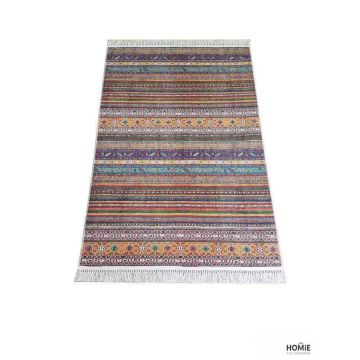 שטיח וינטג' גיאומטרי שבטי (אתני) מולטי צבעוני איכותי לסלון, לחדר שינה, לחדר ילדים, למטבח ושאר חלל הבית דגם סטפני 1991. 