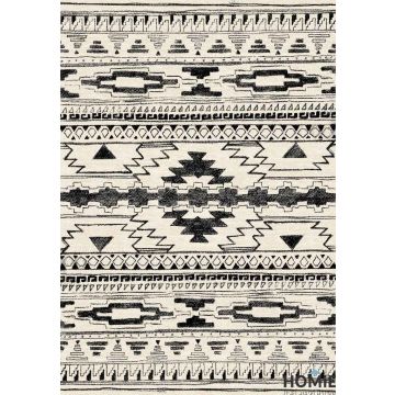 שטיח וינטג' גיאומטרי שבטי (אתני) מודרני יוקרתי דגם סטארק בצבע אוף וויט שחור. השטיח בסגנון הברבר המרוקאי יתאים לסלון, לחדר שינה, לחדר ילדים, לאמבטיה, למסדרון, למטבח, לפינת ישיבה, לחדר אורחים, לפינת אוכל, לחדר עבודה ולמשרד. 