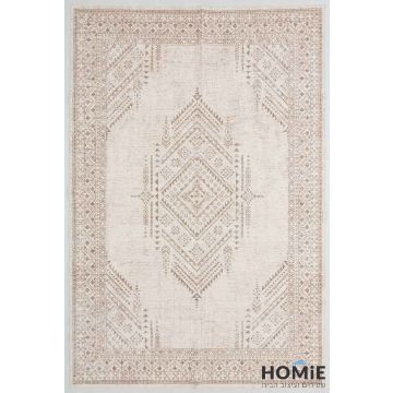 שטיח וינטג' קלאסי מודרני שבטי מדליון דגם אנטוניו 02 לסלון ושאר חלל הבית.