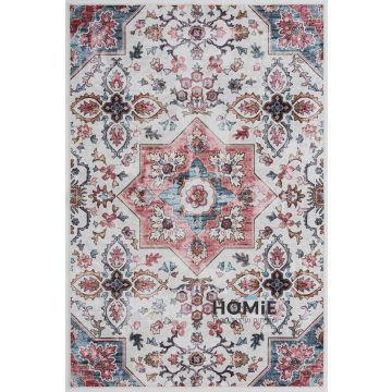 שטיח וינטג' מודרני קלאסי לסלון דגם אנטוניו 06 צבעוני פרחוני במלואו