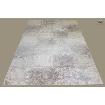 שטיח וינטג' קטיפה ויסקוזה חום בז' דגם זאוס 54