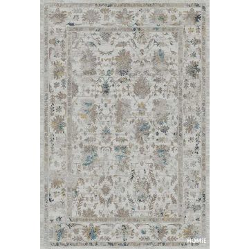 שטיח וינטג' פרחוני צבעוני מודרני יוקרתי דגם מיכאלה 22B לסלון, לחדר שינה, לחדר ילדים, לאמבטיה, למסדרון, למטבח, לפינת אוכל, לחדר עבודה ולמשרד. 