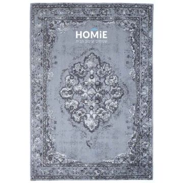 שטיח וינטג' כותנה מדליון משופשף דהוי אפור דגם מונקו. שטיח השניל מתאים לסלון, חדר שינה, חדר ילדים, מסדרון, אמבטיה, חדר אורחים, חדר משחקים, מטבח, פינת אוכל, פינת ישיבה, חדר עבודה ומשרד. 