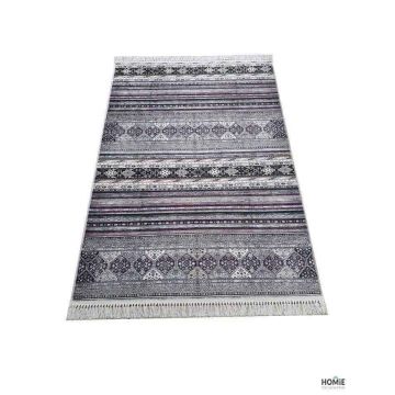 שטיח וינטג' גיאומטרי שבטי (אתני) מודרני-קלאסי איכותי דגם מסאי M37 בצבע סגול לסלון, לחדר שינה, לחדר ילדים, לאמבטיה, למסדרון, לפינת אוכל, למטבח ולמשרד. 