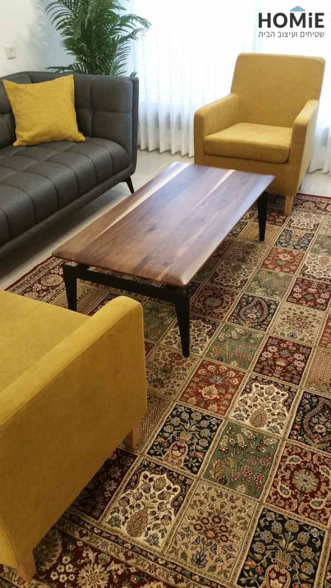 שטיח קלאסי טלאים פרחוני צבעוני בלגי לסלון ושאר חלל הבית