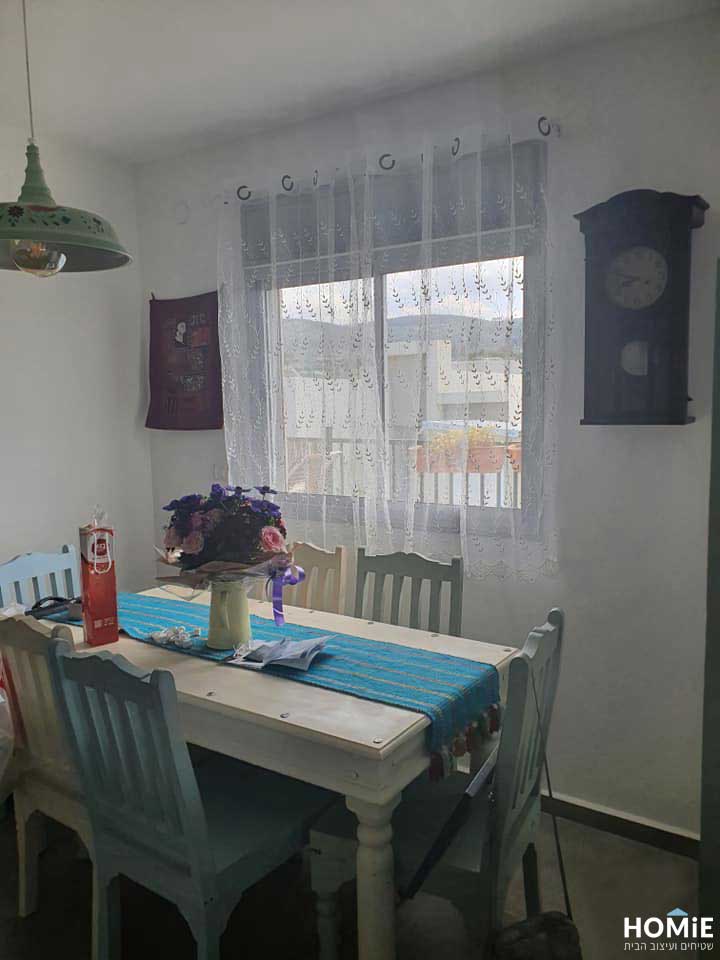 וילון כפרי וינטג' תחרה לסלון לחדר שינה למטבח בצבע לבן