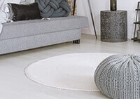 שטיחים עגולים לסלון, לחדר שינה, לחדר ילדים, למטבח ושאר חלל הבית