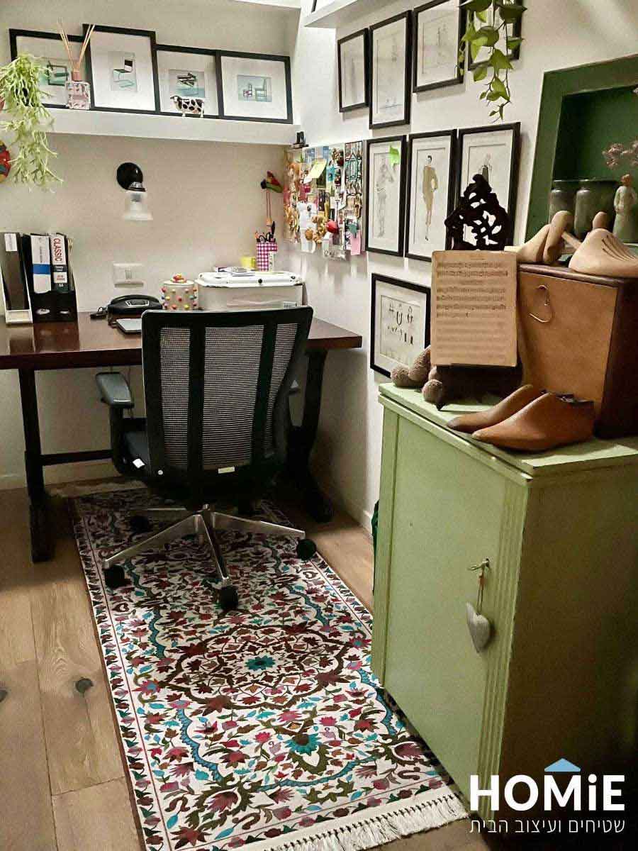 שטיח וינטג' סמרקנד צבעוני סלון ושאר הבית