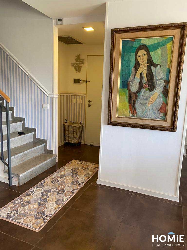 שטיח גומי למטבח וינטג' צבעוני